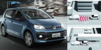 Dez carros que foram depenados no Brasil: O Volkswagen Up! nacional pode até ser mais potente que o europeu na versão TSI, mas o europeu pode parar sozinho (Montagem/Divulgação/Volkswagen)