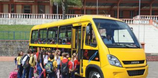 No transporte escolar, todo cuidado é pouco