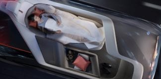 Volvo 360c é uma cama sobre rodas para substituir o avião