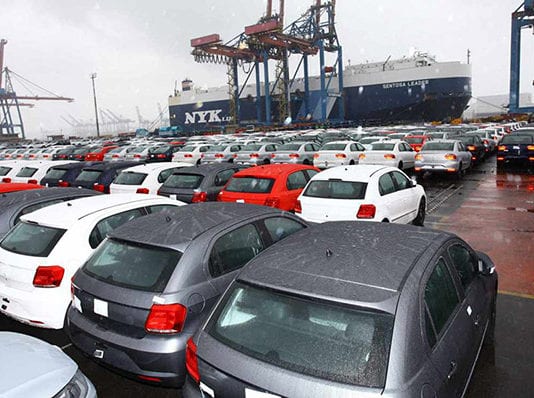 Exportações de veículos