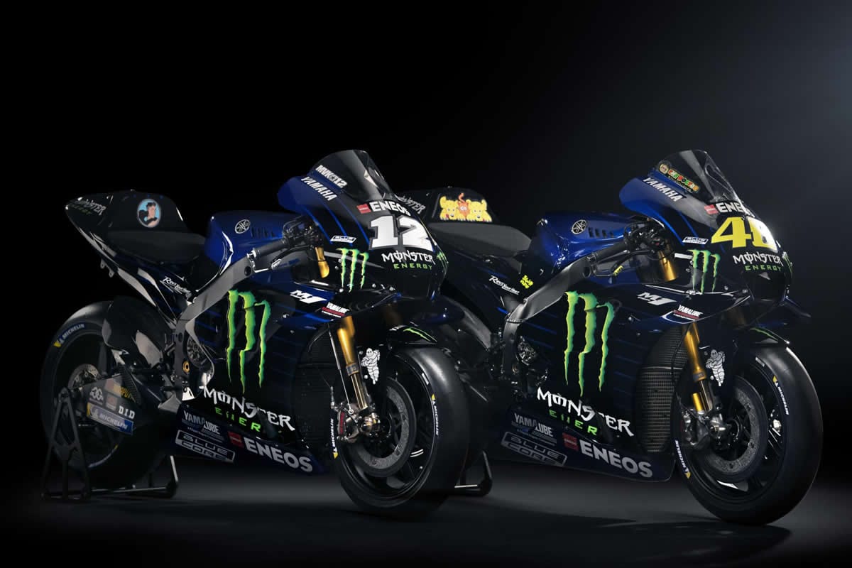 MotoGP: Yamaha de fábrica vem de azul e preto em 2019