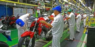 A produção de motos