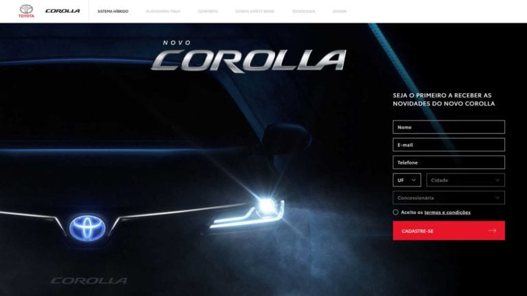novo Toyota Corolla