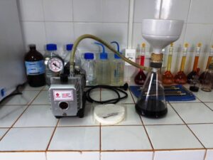 Resíduos em óleo lubrificante
